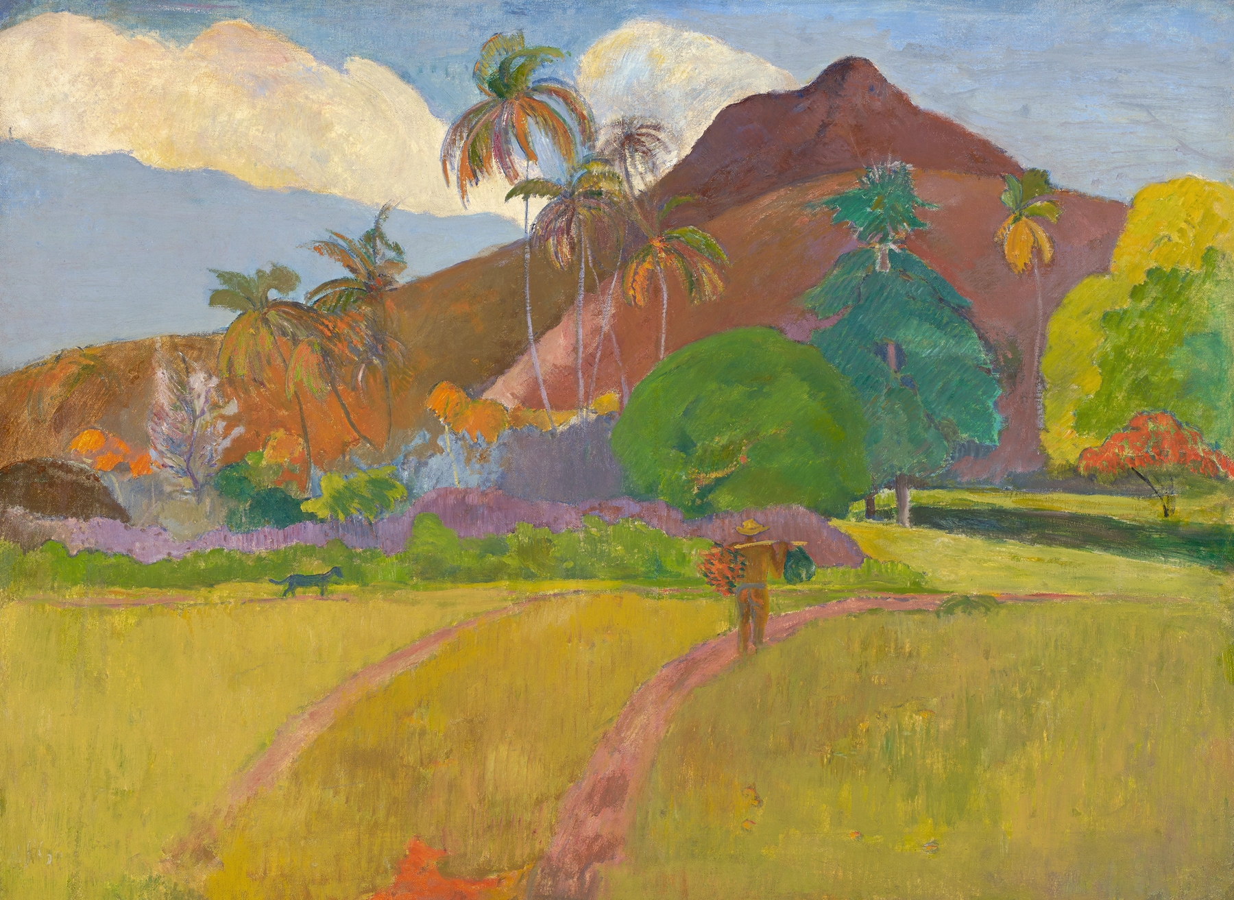 Tahitian Landscape, by Paul Gauguin, public domain