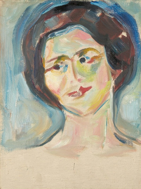 Edvard Munch's 'Portrait of Model' captures the essence of human emotion.