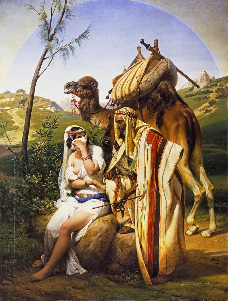 A depiction of the biblical story of Judah and Tamar by Horace Vernet.