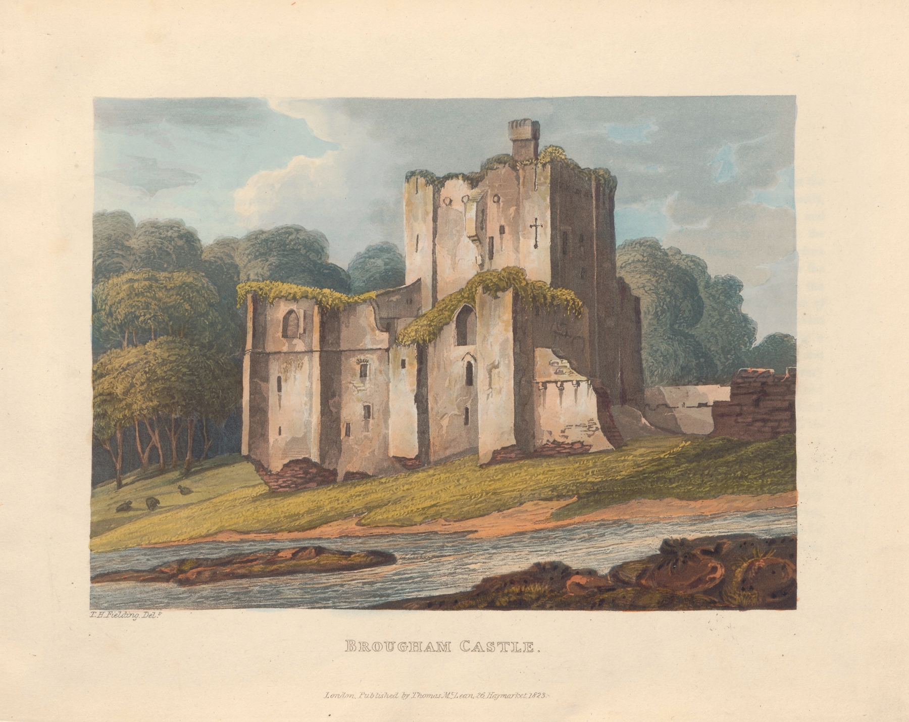 Brougham Castle by Theodore Henry Adolphus Fielding, oil painting
