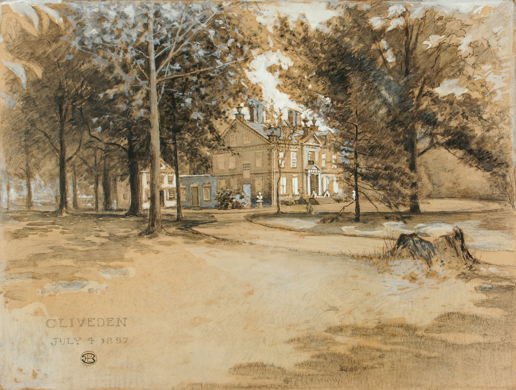 Cliveden, by Ernest Peixotto, public domain