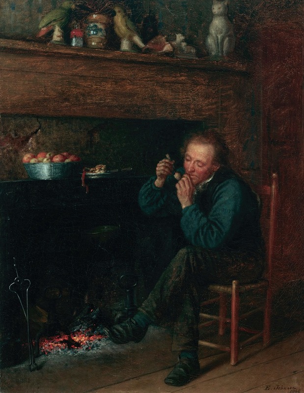 Eastman Johnson's 'Study from Life Down East' captures a moment of everyday life.