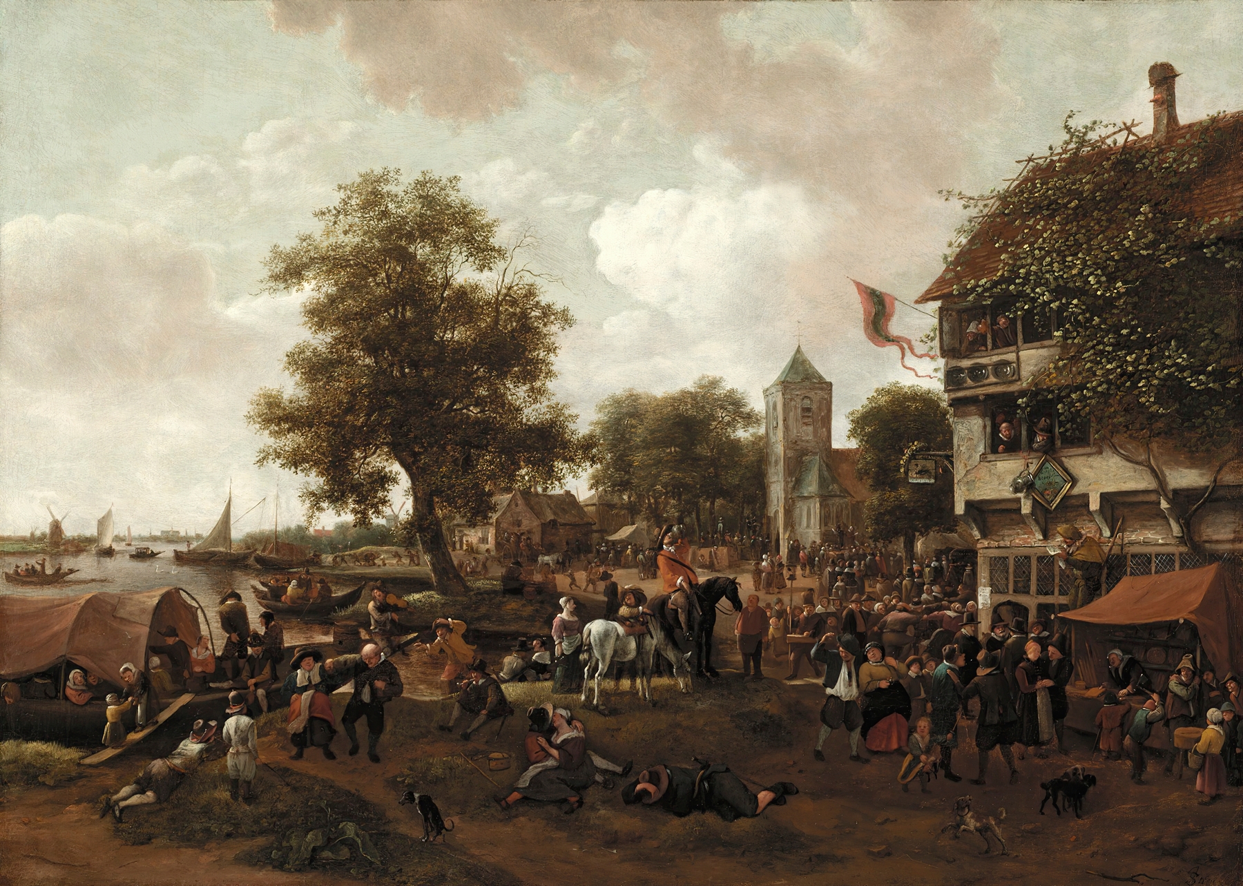 The Fair at Oegstgeest, by Jan Steen, public domain
