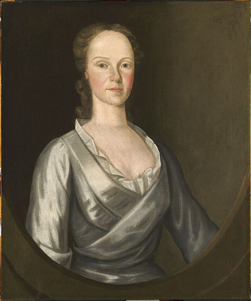 Portrait of Katherine Willard Gibbs by John Greenwood, oil on canvas