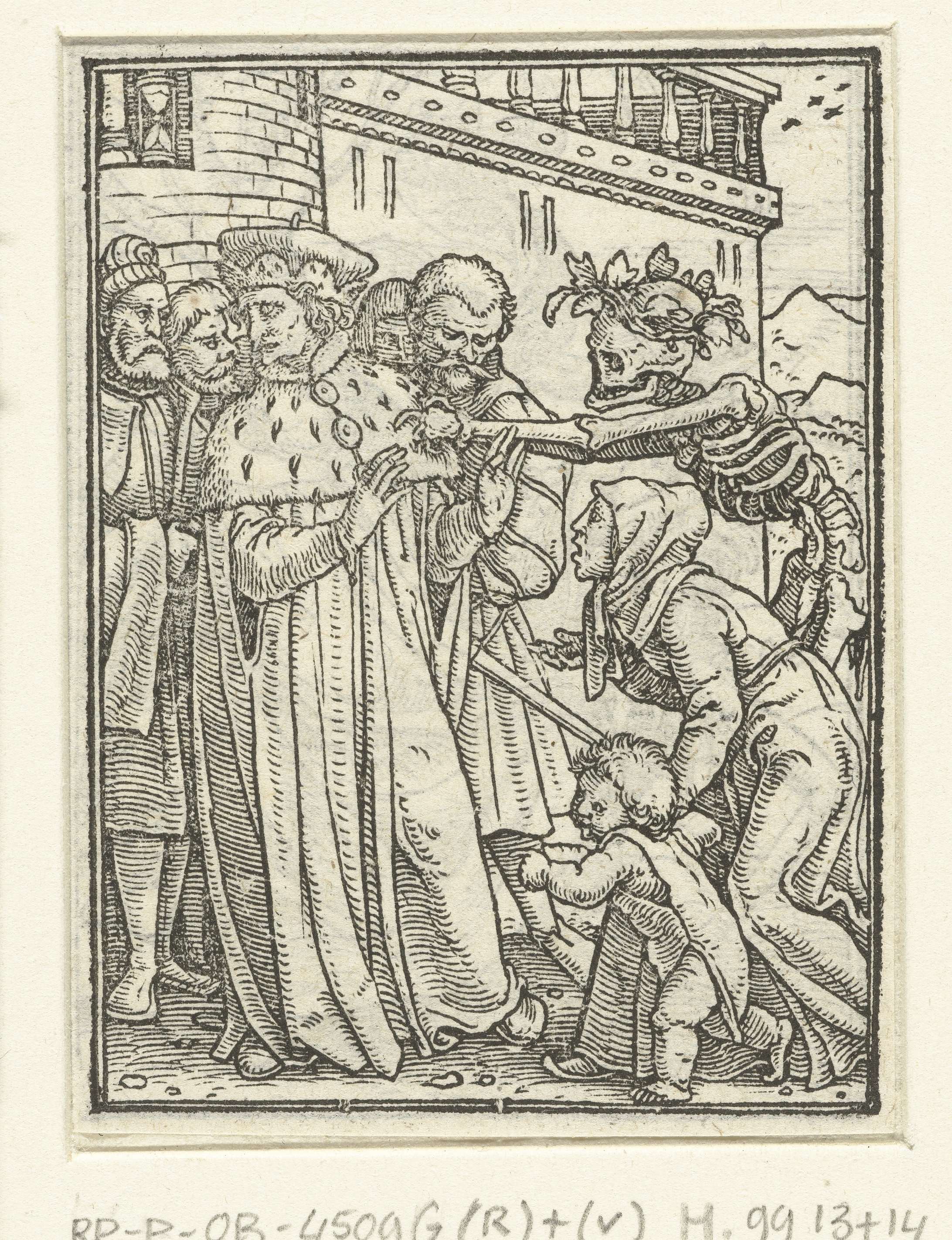 Hertog en de Dood, by Hans Holbein (II), public domain