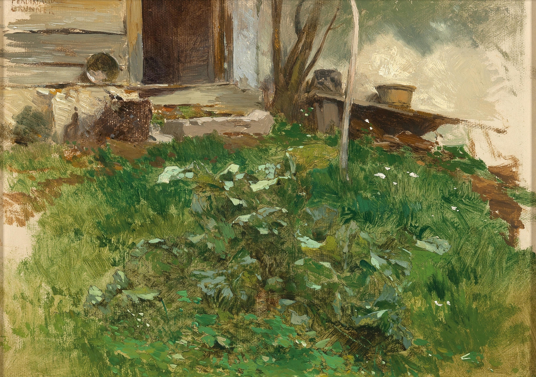 Study of a Meadow in Spital am Phyrn, by Ferdinand Brunner, public domain