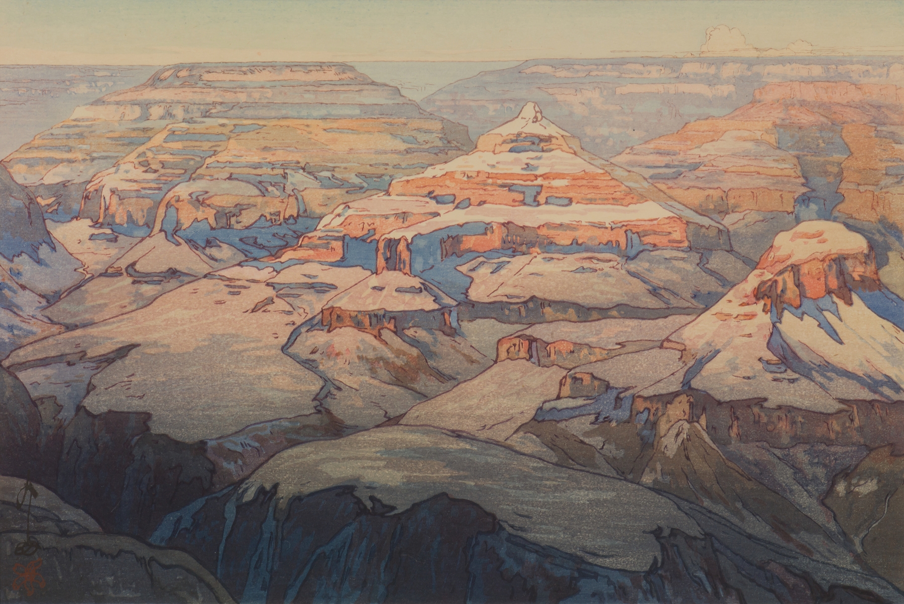 Grand Canyon, from the series ‘The United States’, by Yoshida Hiroshi, public domain