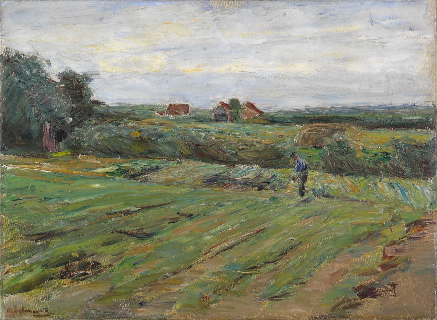 Erntefeld, by Max Liebermann, public domain