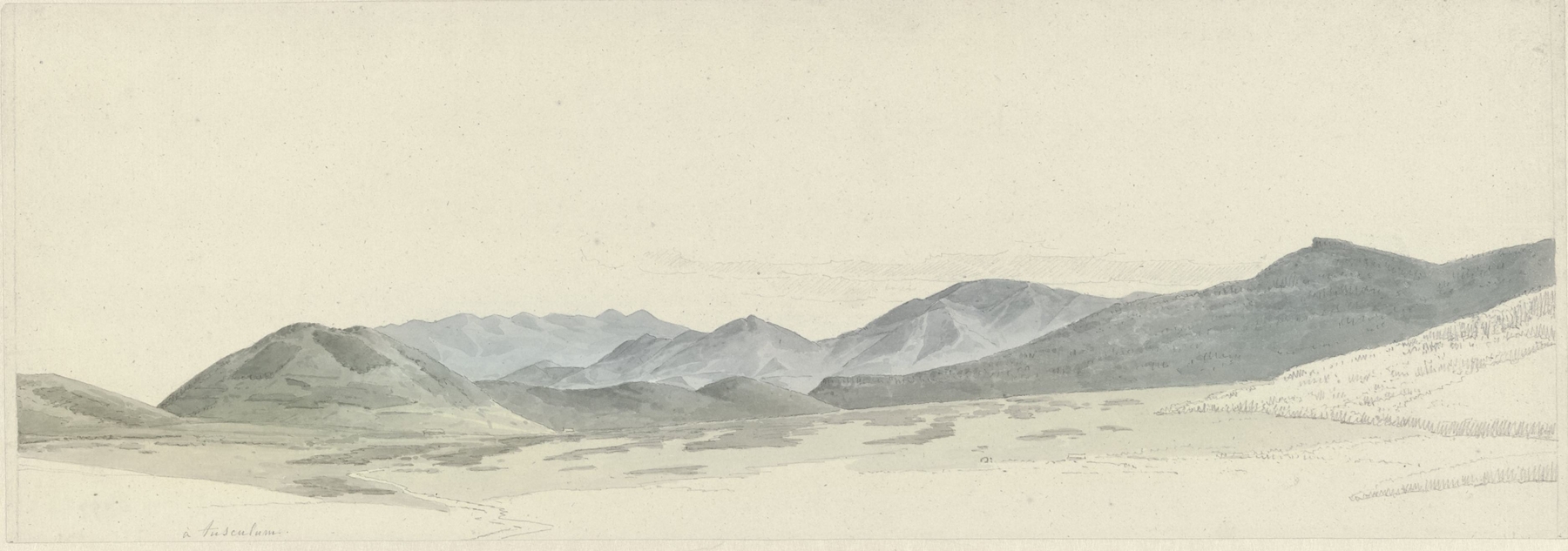 Mountain Landscape at Tusculum, by Josephus Augustus Knip, public domain