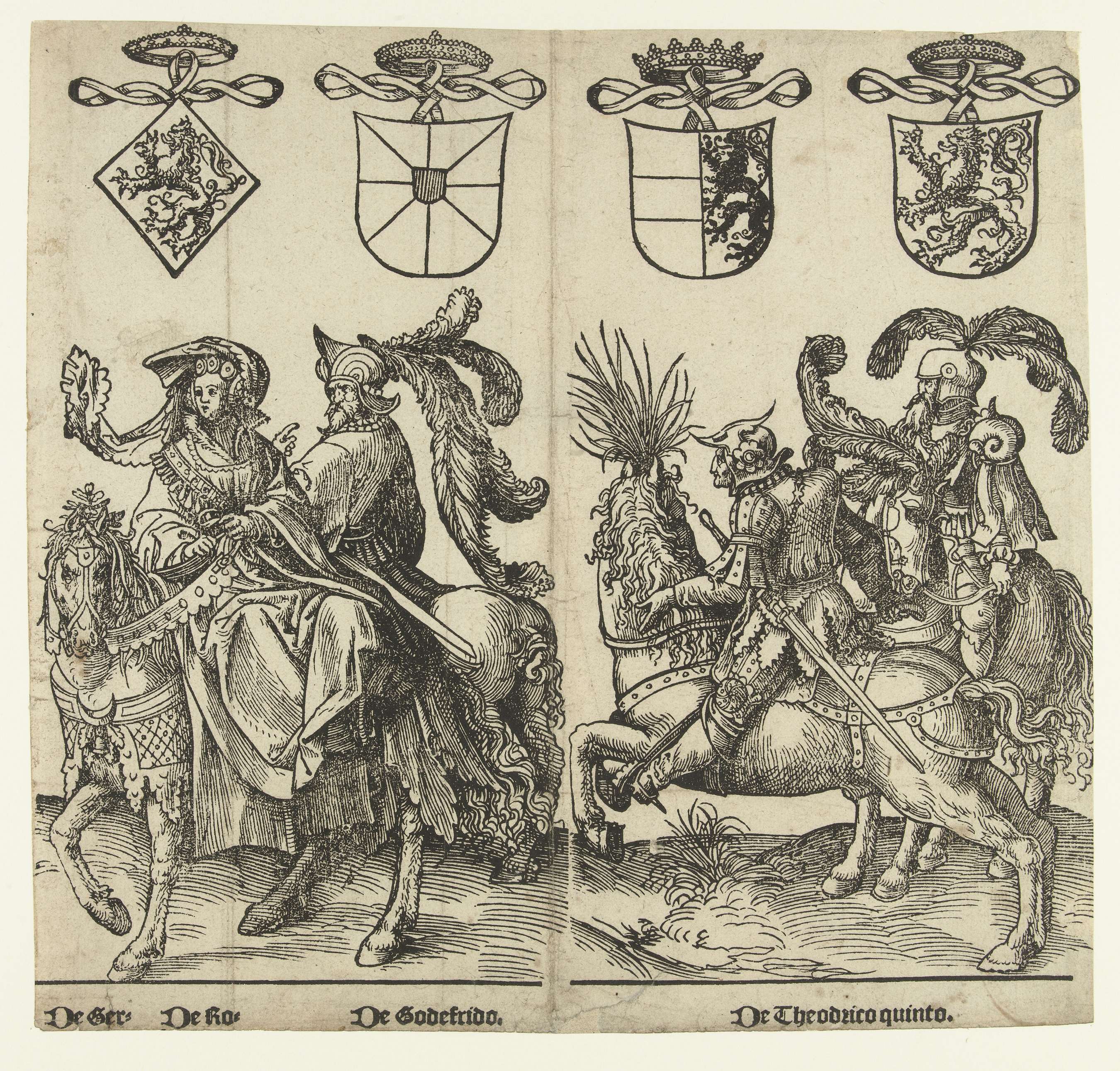 Portrait of Gertruida van Saksen, paper, Jacob Cornelisz van Oostsanen