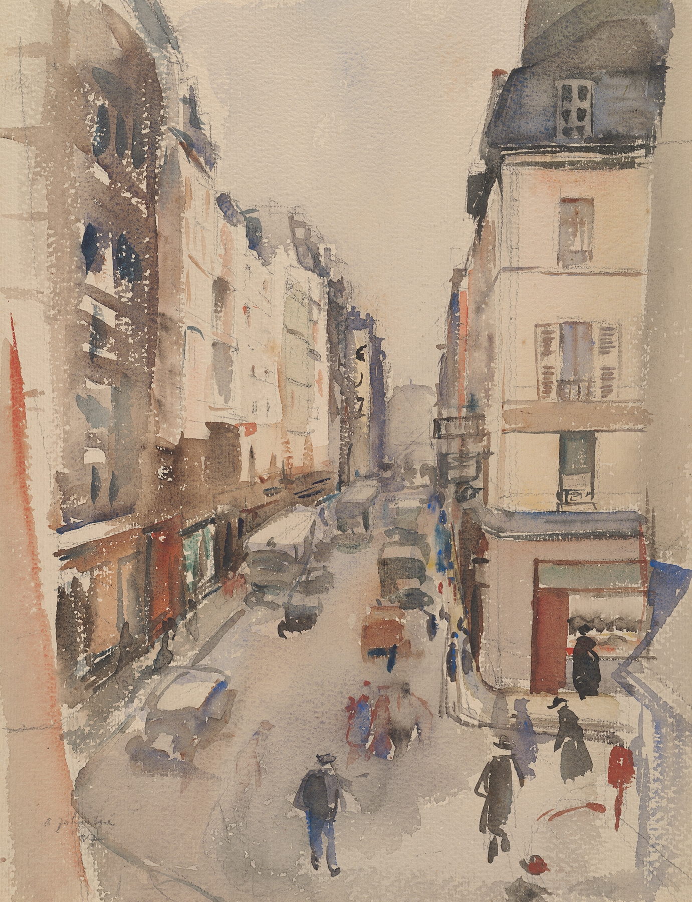 Pariisi tänav by Andrus Johani, impressionism, landscape