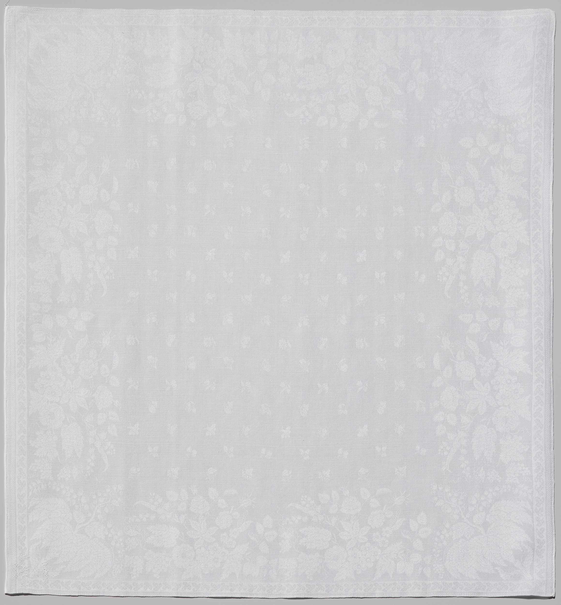Decorative textile featuring a fruit pattern by an unknown artist
