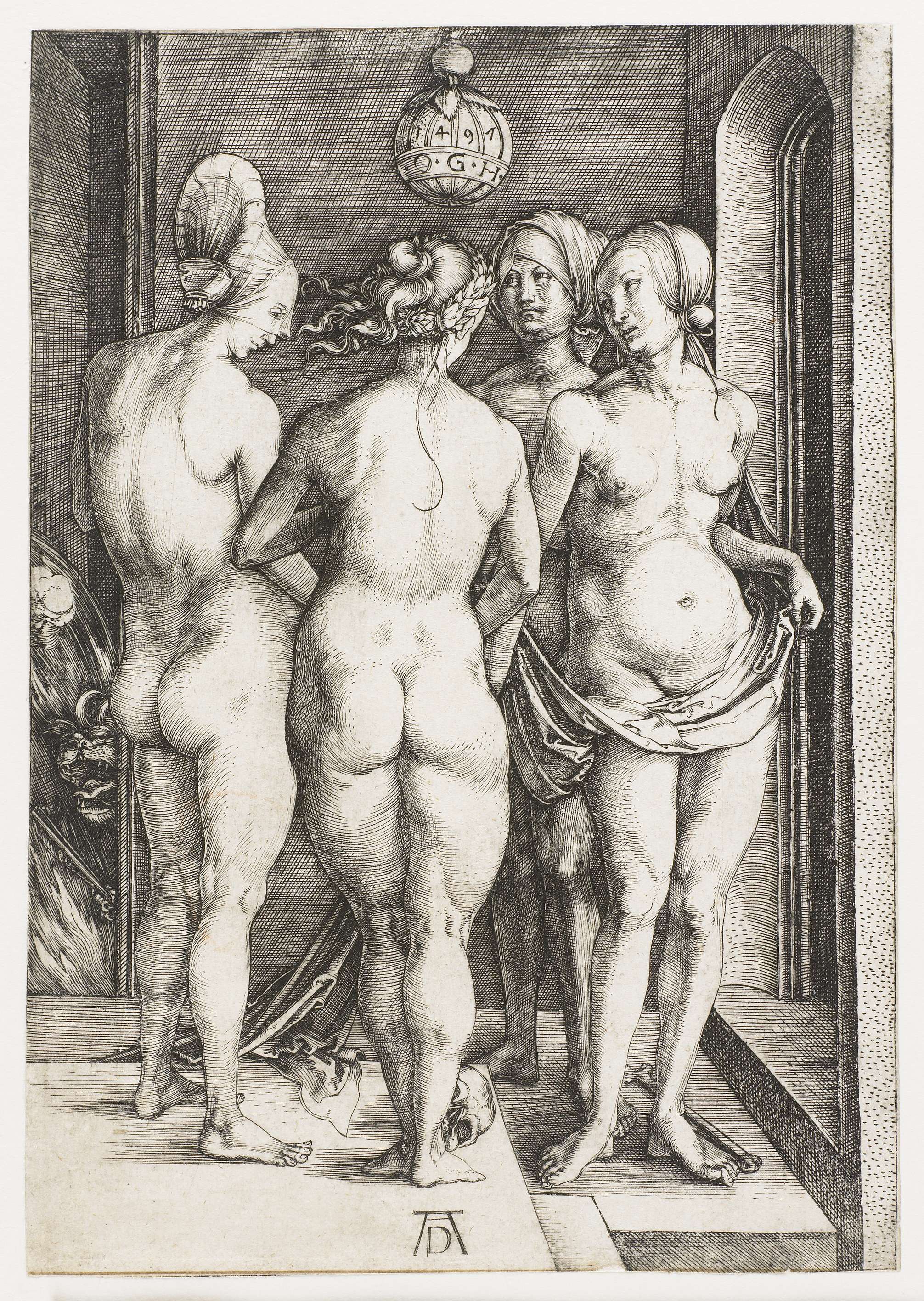 Vier heksen, by Albrecht Dürer, public domain