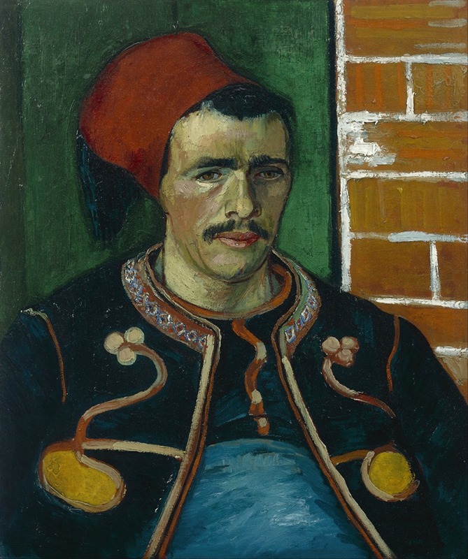 Vincent van Gogh's 'The Zouave' features a soldier in vibrant colors.