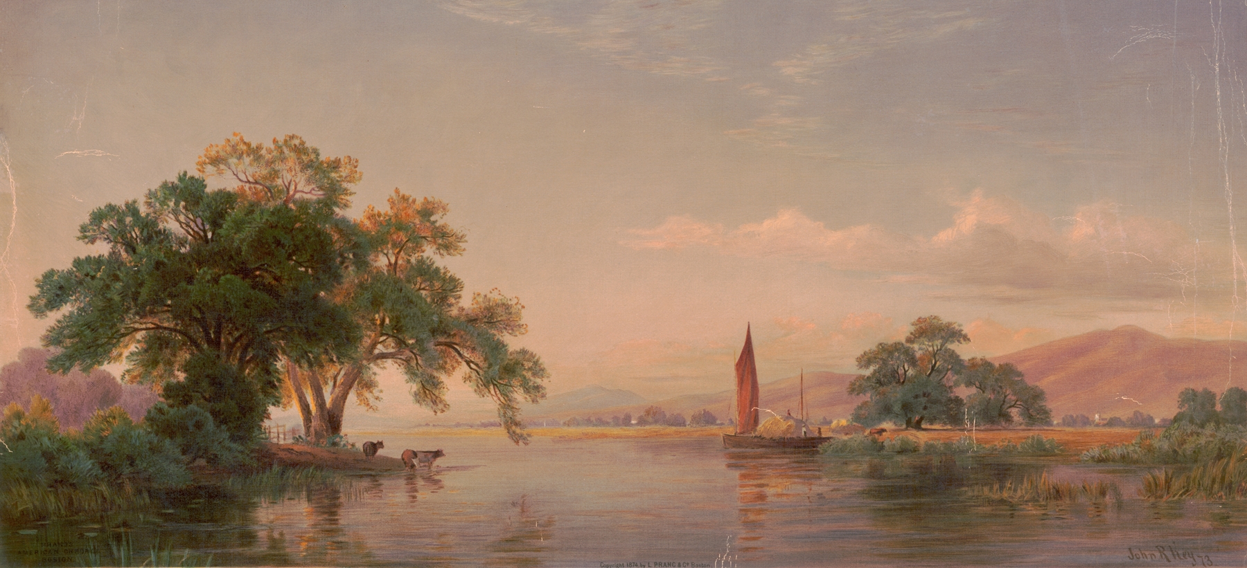 Landscape of Santa Clara Valley, California by John Ross Key, oil painting