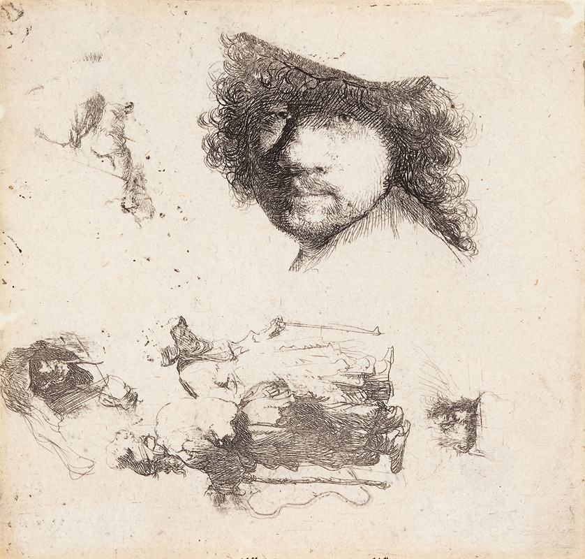 Rembrandt's 'Self Portrait' showcases the artist's introspective gaze and mastery of light.
