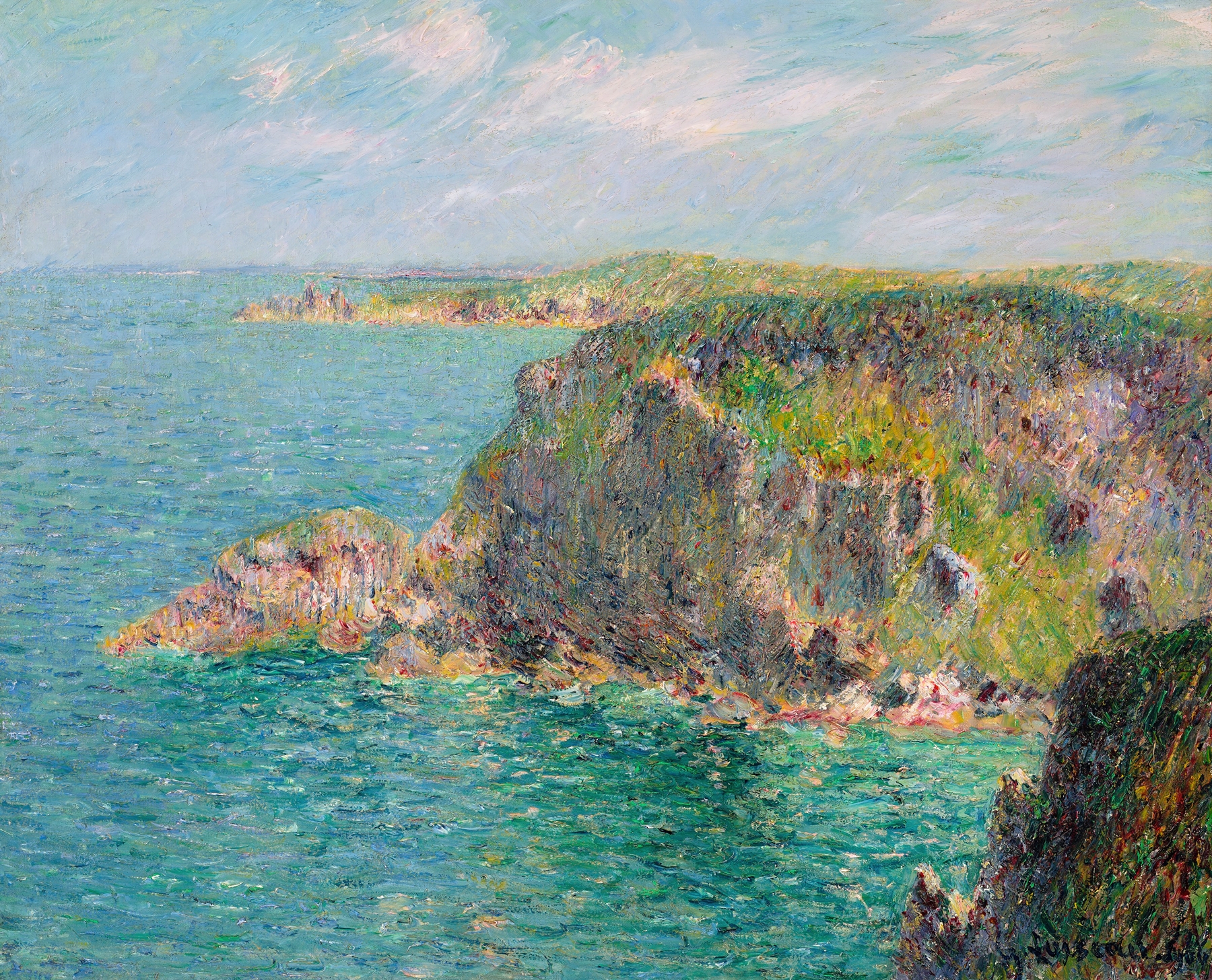 Rocher la Teignouse, Cap Fréhel, by Gustave Loiseau, public domain
