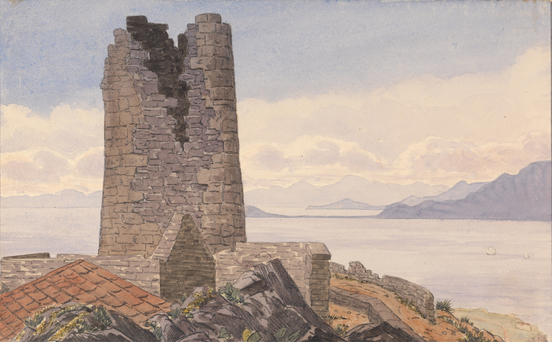 O’Hara’s Tower, Gibraltar, by George Lothian Hall, public domain