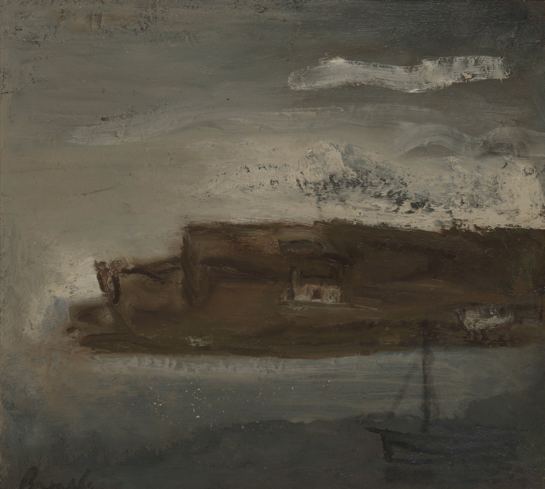Haven in Bretagne, by Constant Permeke, public domain