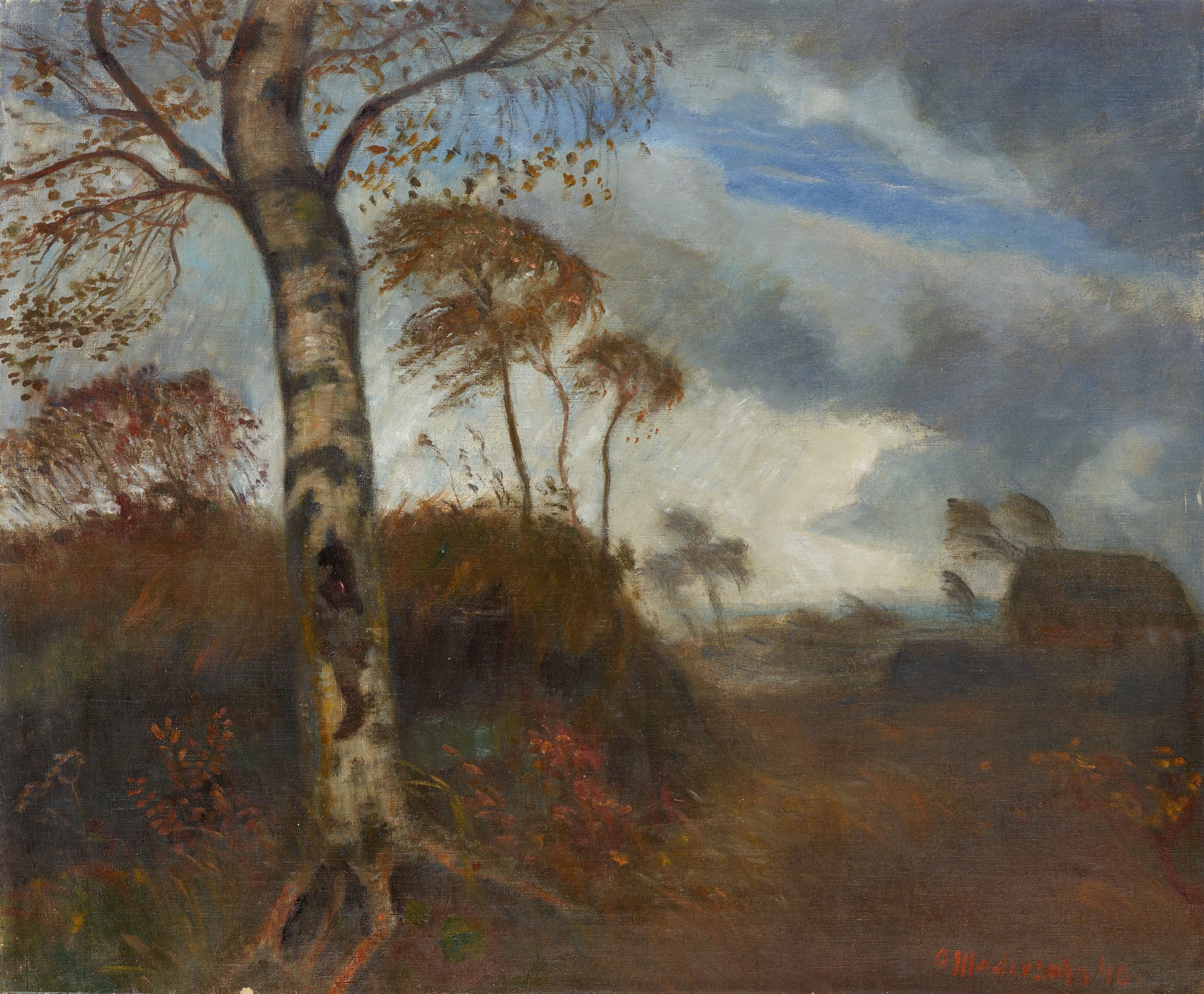 Regenstimmung im Moor, by Otto Modersohn, public domain