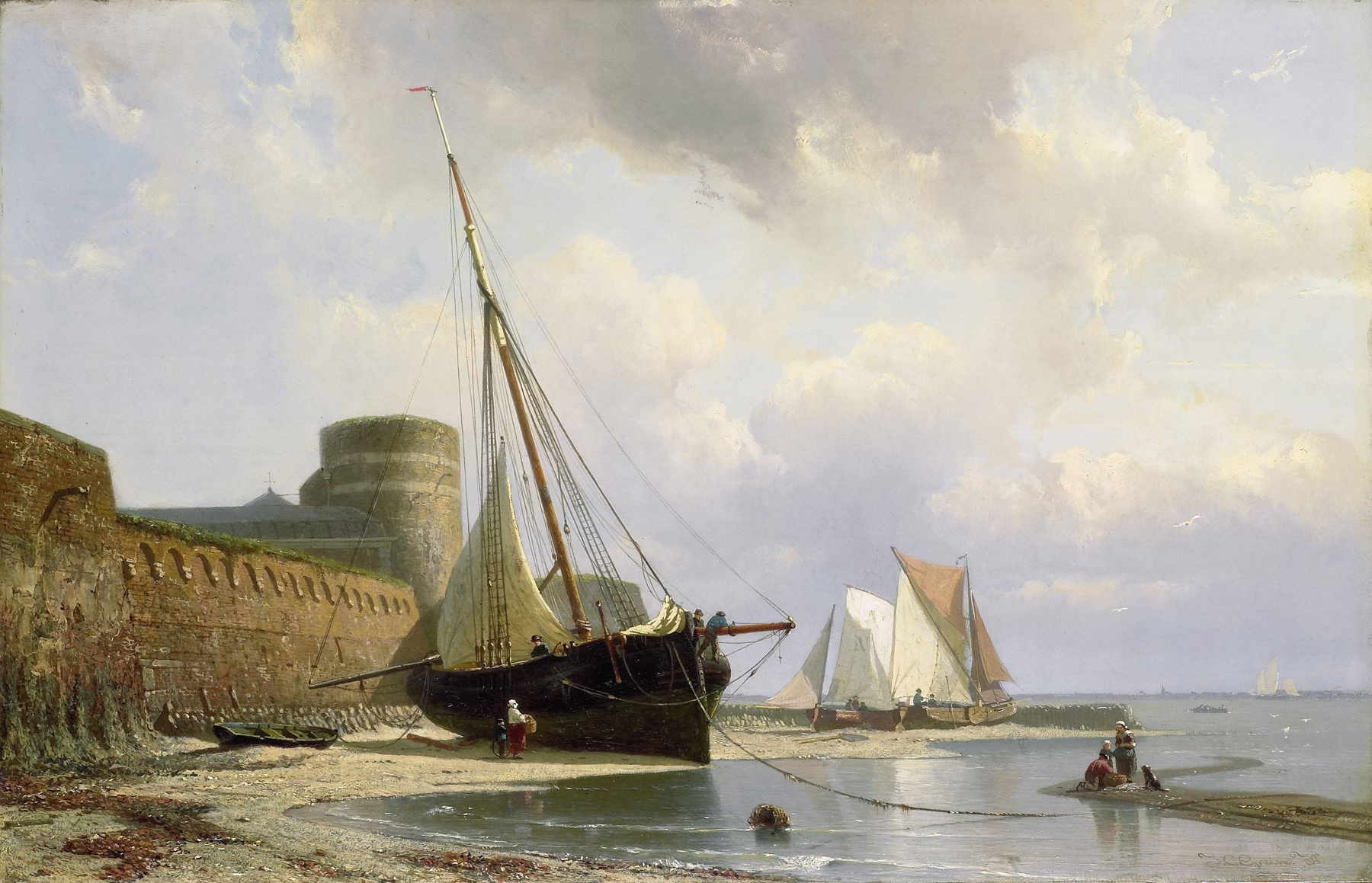 De bomvrije kazerne te Vlissingen, by Johan Conrad Greive, public domain