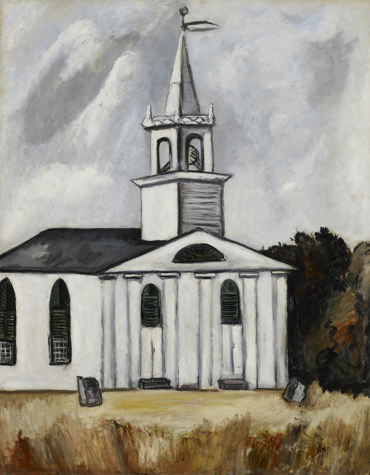 Church at Head Tide #2, by Marsden Hartley, public domain