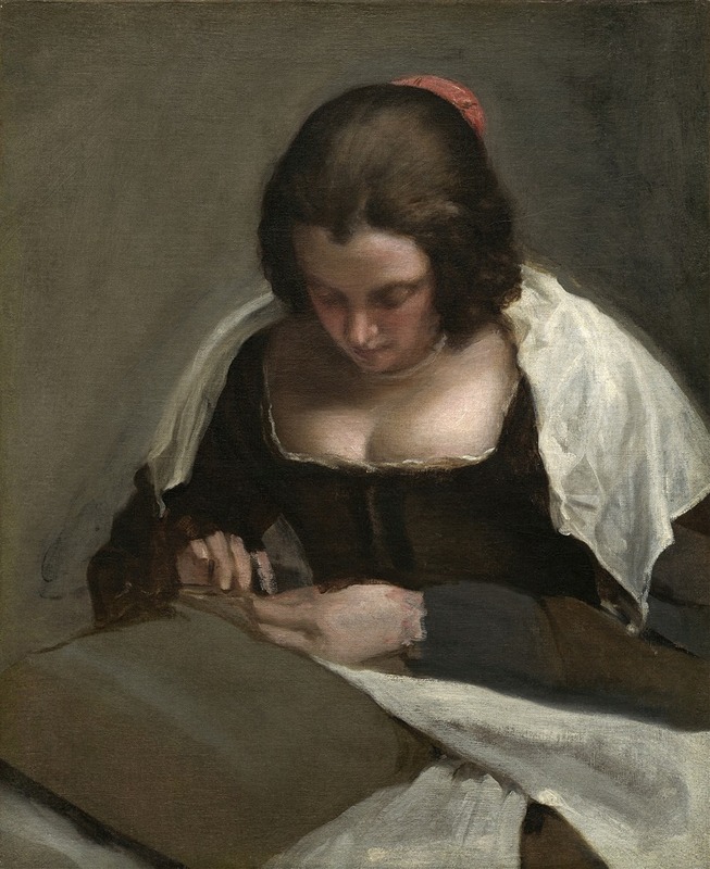 The Needlewoman, by Diego Velázquez, public domain