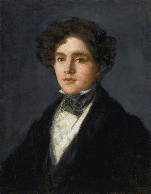 Portrait of Mariano Goya, the artist's grandson, showcases familial ties and artistic legacy.