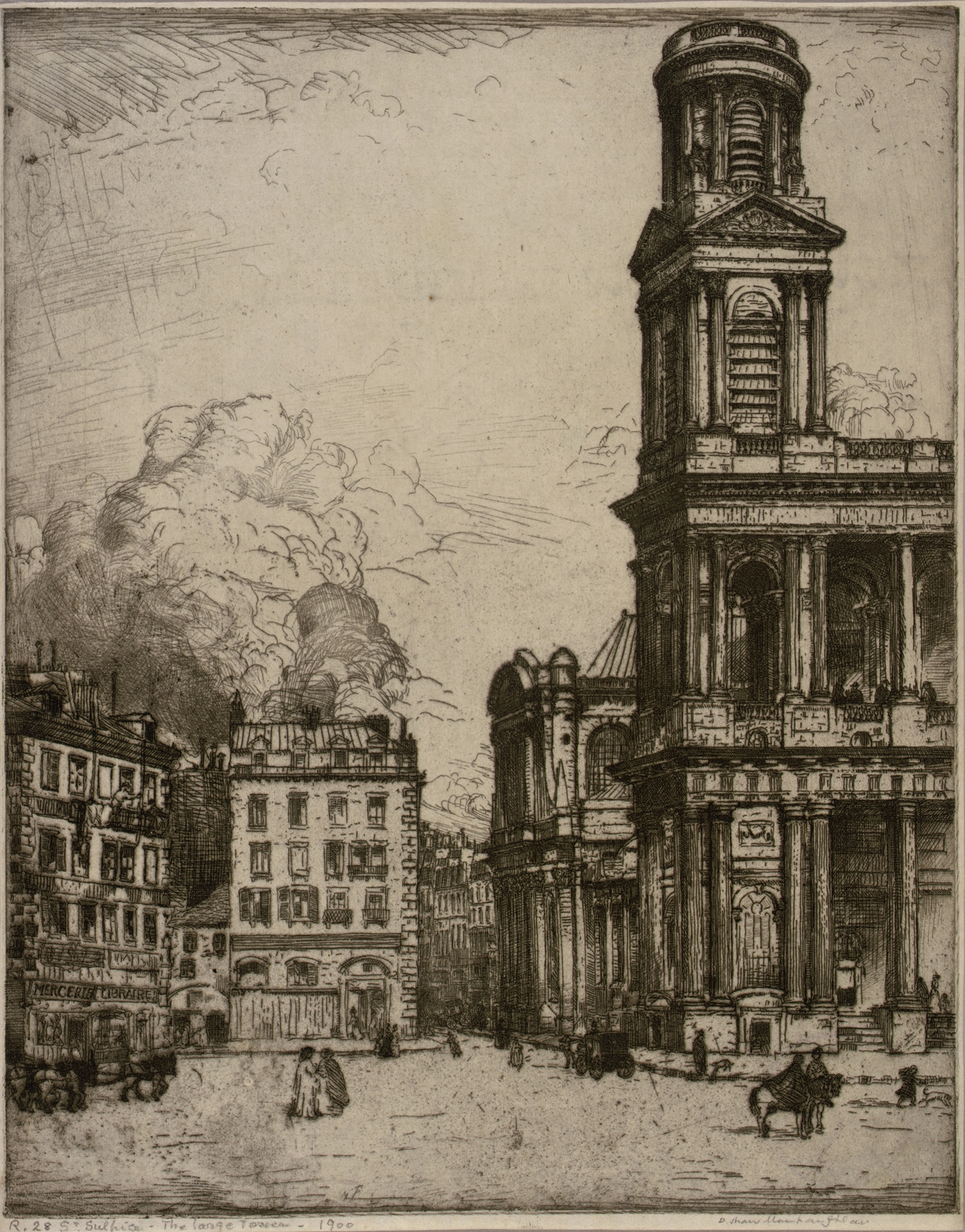 St. Sulpice Paris, La Grande Tour oil painting by Donald Shaw MacLaughlan