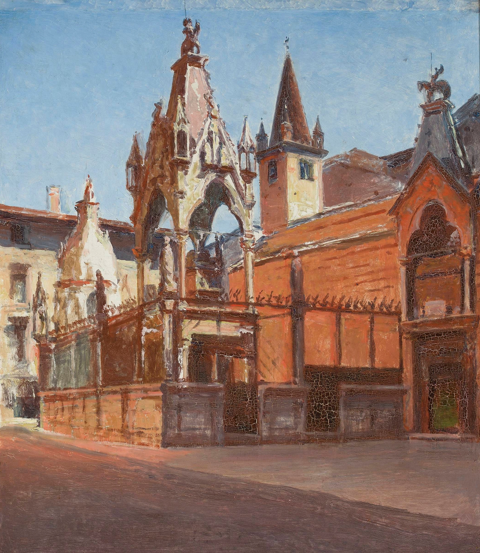 Scaliger Tombs in Verona, by Aleksander Gierymski, public domain