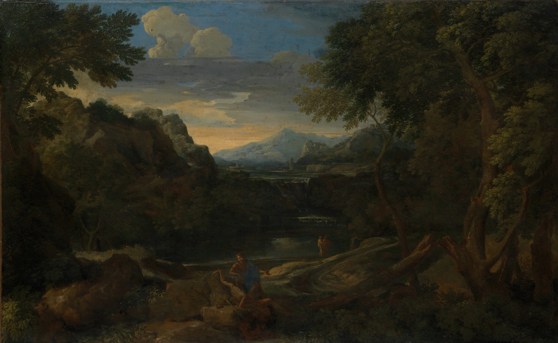 Imaginary Landscape, by Gaspard Dughet, public domain