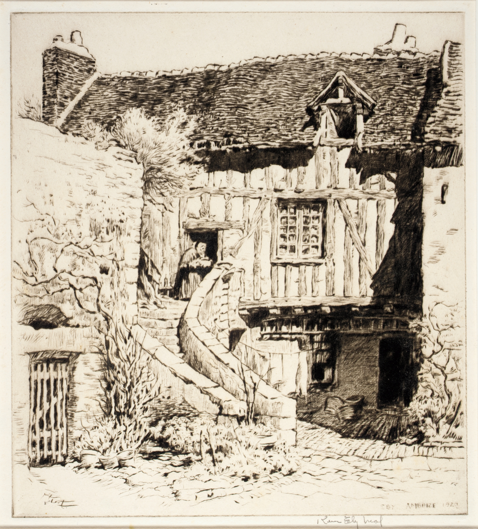 Little House, Amboise, by Kerr Eby, public domain