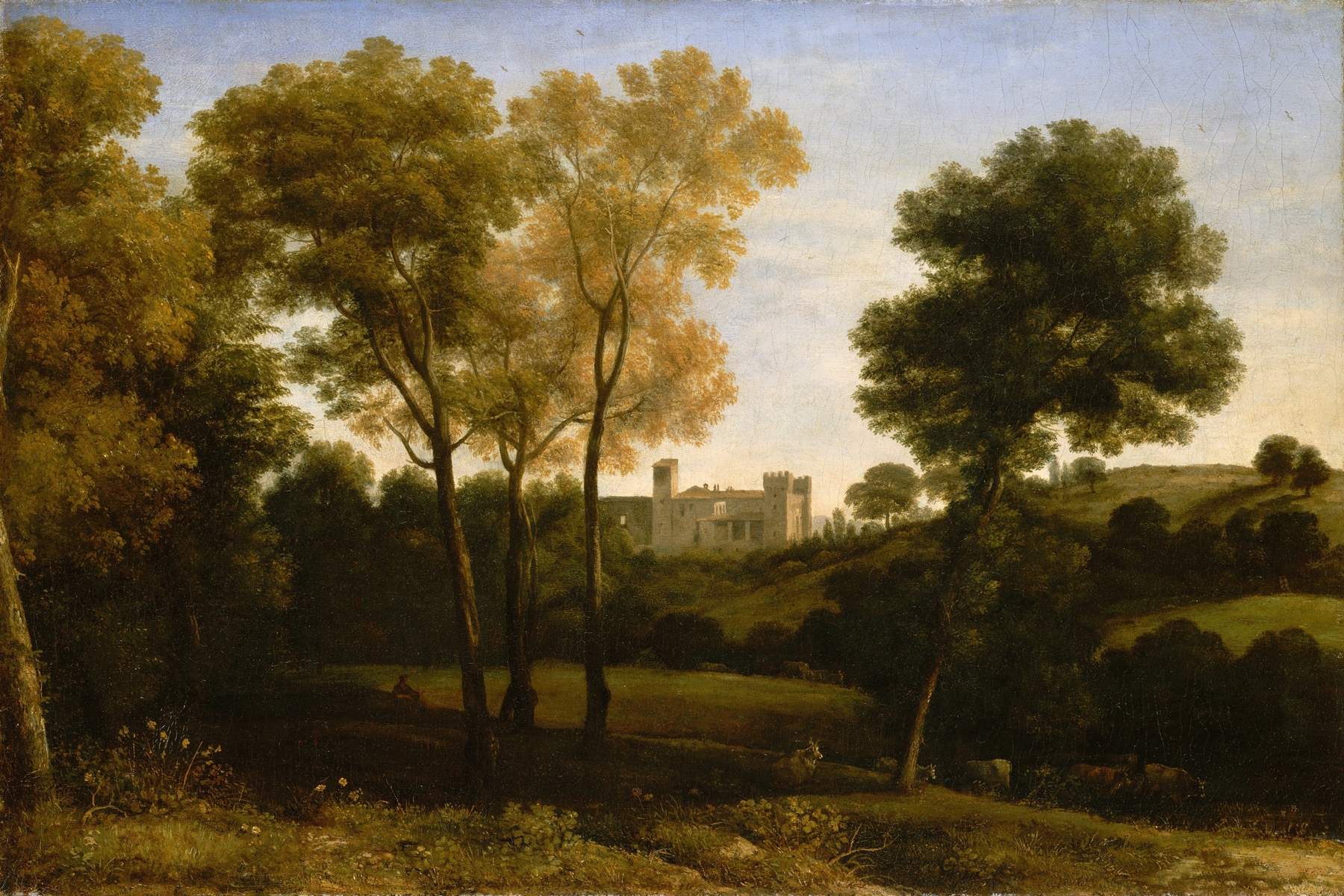 View of La Crescenza, by Claude Lorrain, public domain