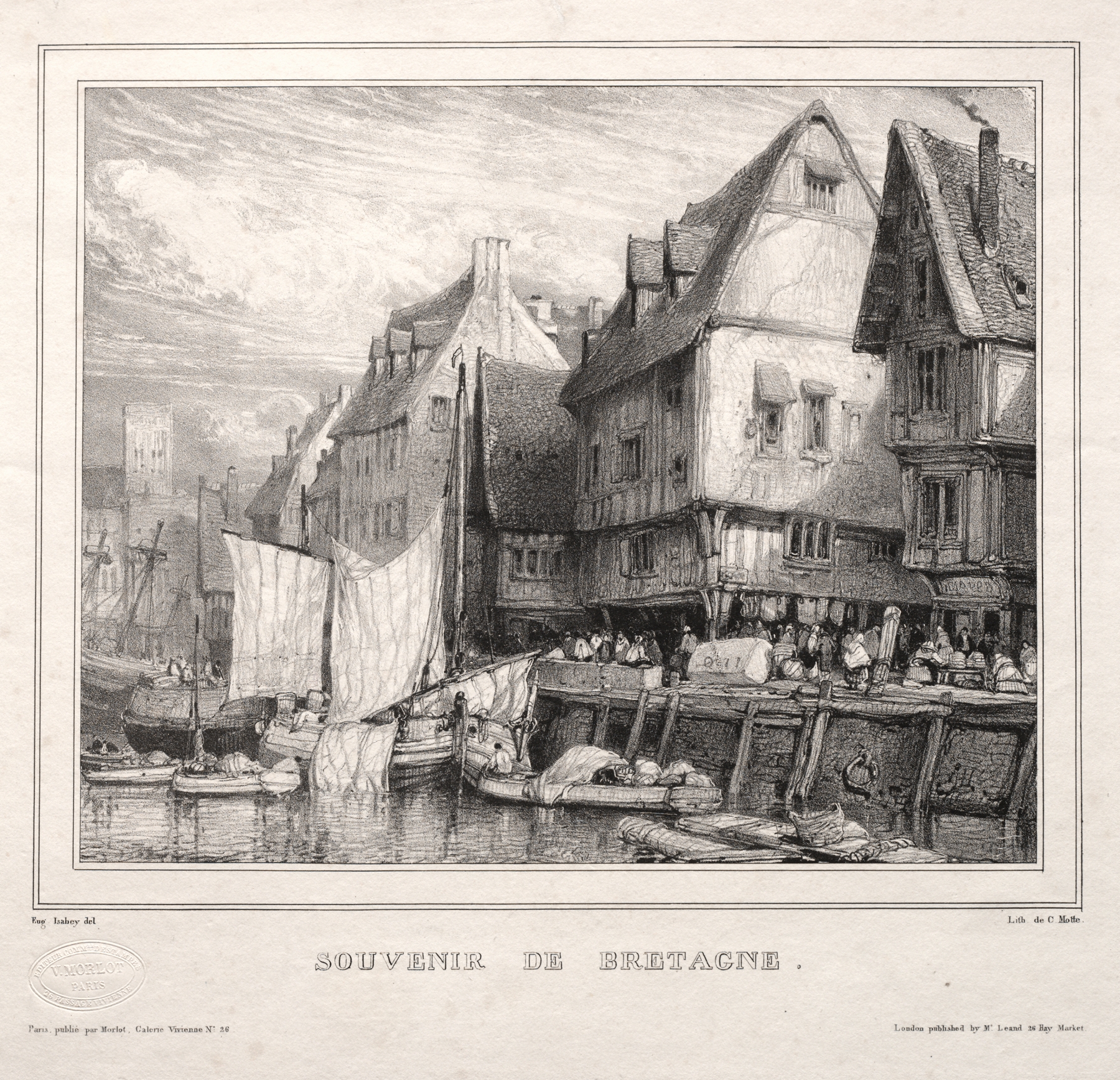 Souvenir of Brittany, by Eugène Isabey, public domain