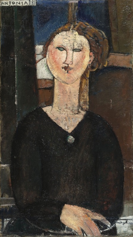 Amedeo Modigliani's *Antonia* is a striking portrait showcasing unique stylistic elements.