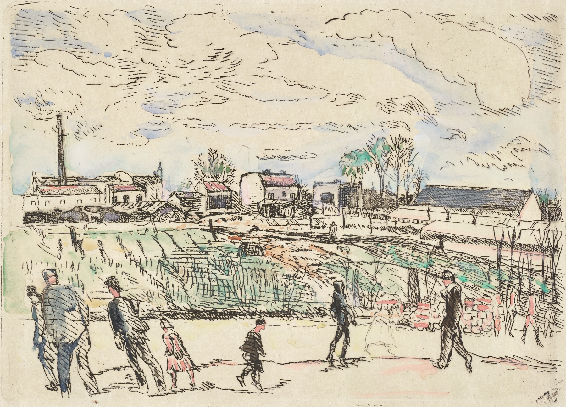 Berliner-Vorstadt Machnow, by Rudolf Grossmann, public domain
