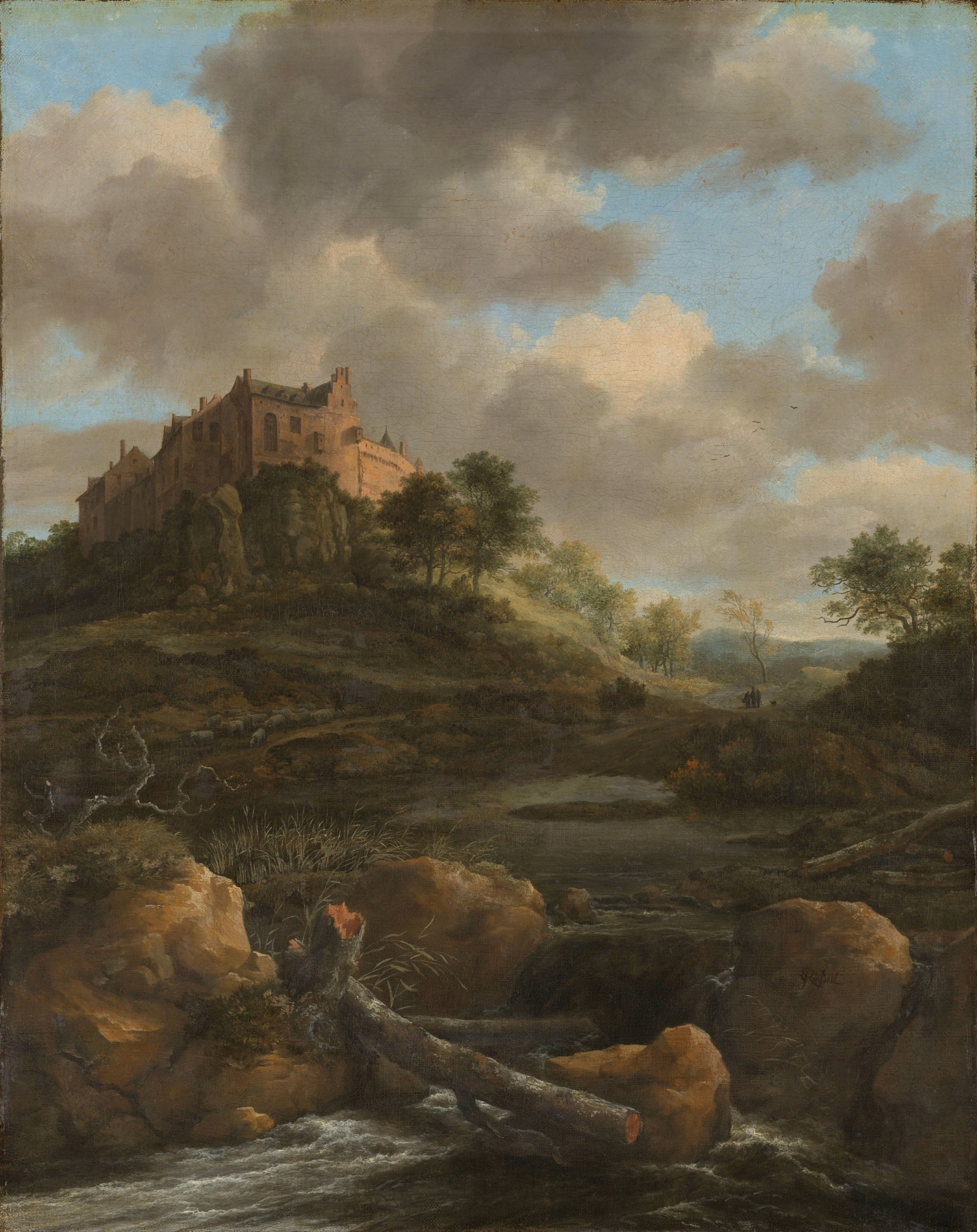 Bentheim Castle, by Jacob van Ruisdael, public domain