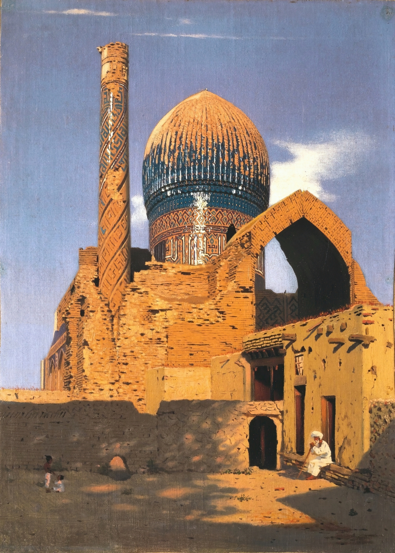 Gur Emir mausoleum. Samarkand, by Vasily Vereshchagin, public domain