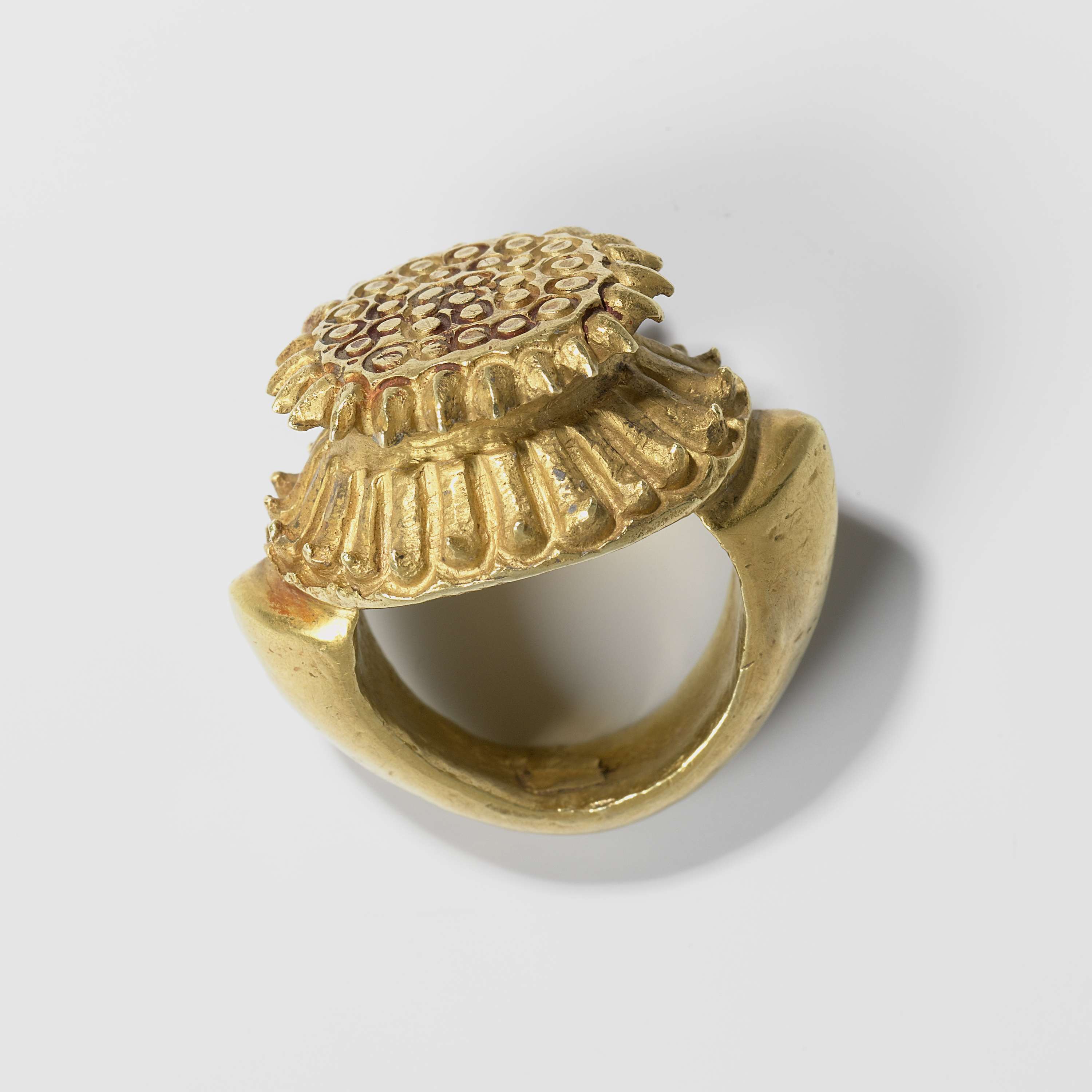 Ring with Lotus Seed Decoration, by Unknown Artist, public domain