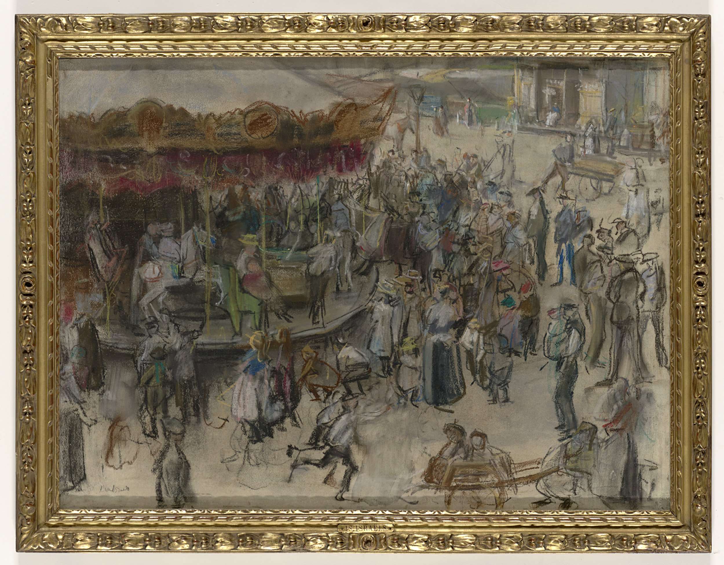 Draaimolen te Amsterdam, by Isaac Israels, public domain