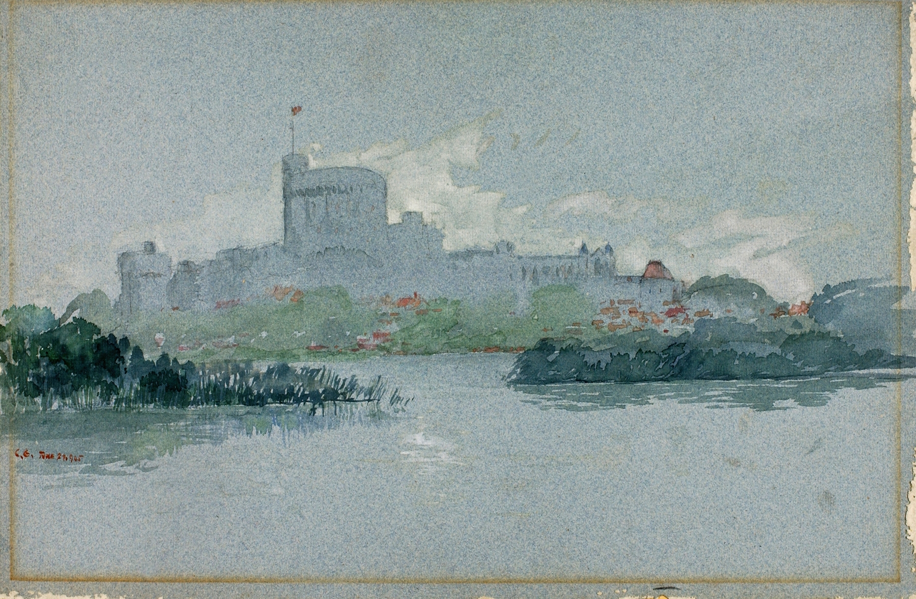 Windsor Castle, England, by Cass Gilbert, public domain