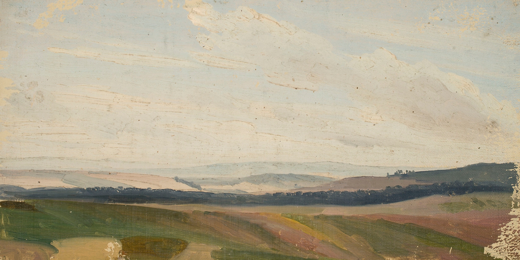 Lowland landscape sketch by Chrystian Breslauer, medium unknown