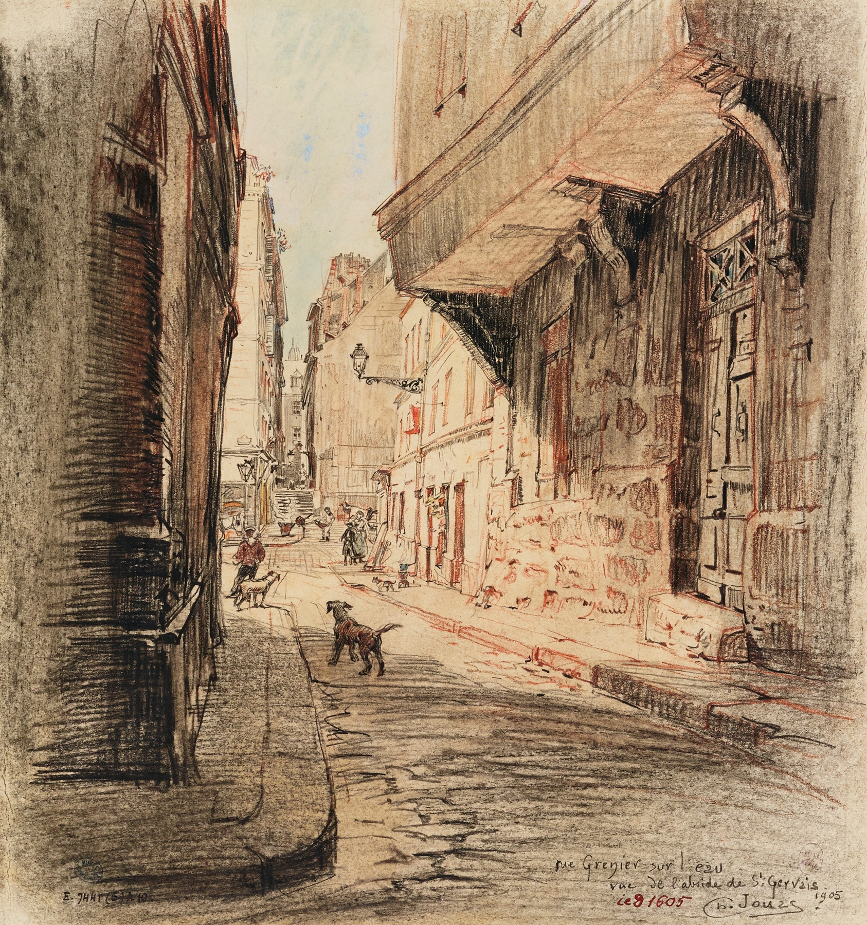 Rue Grenier sur l’Eau, by Charles Jouas, public domain