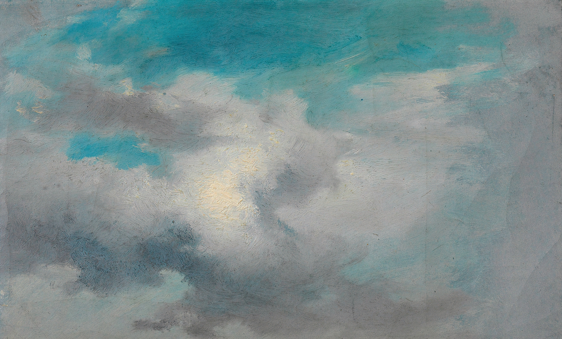Wolkenstudie, by Friedrich August Matthias Gauermann, public domain