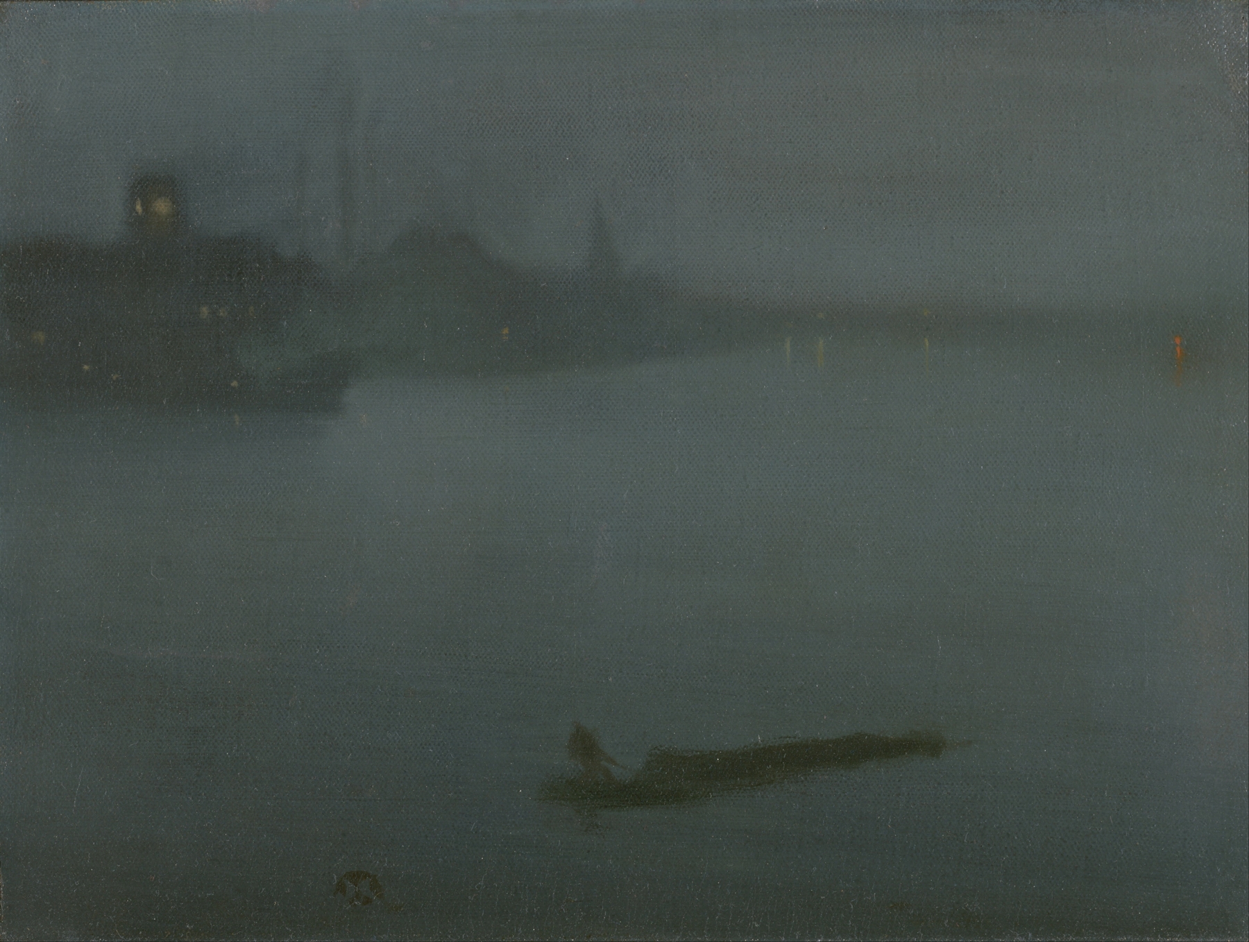 Nocturne in Blue and Silver, by James Abbott McNeill Whistler, public domain