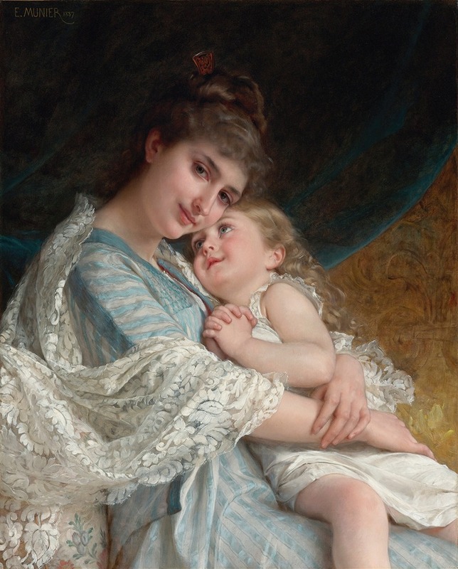 A romantic scene depicting a couple in a tender embrace.