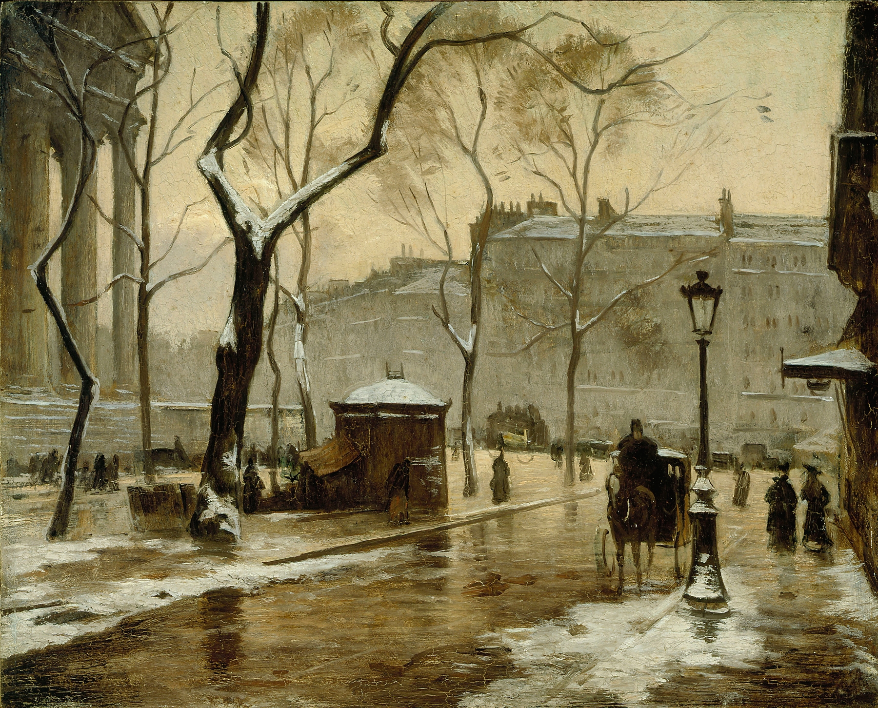 La place de la Madeleine, by Louis Braquaval, public domain