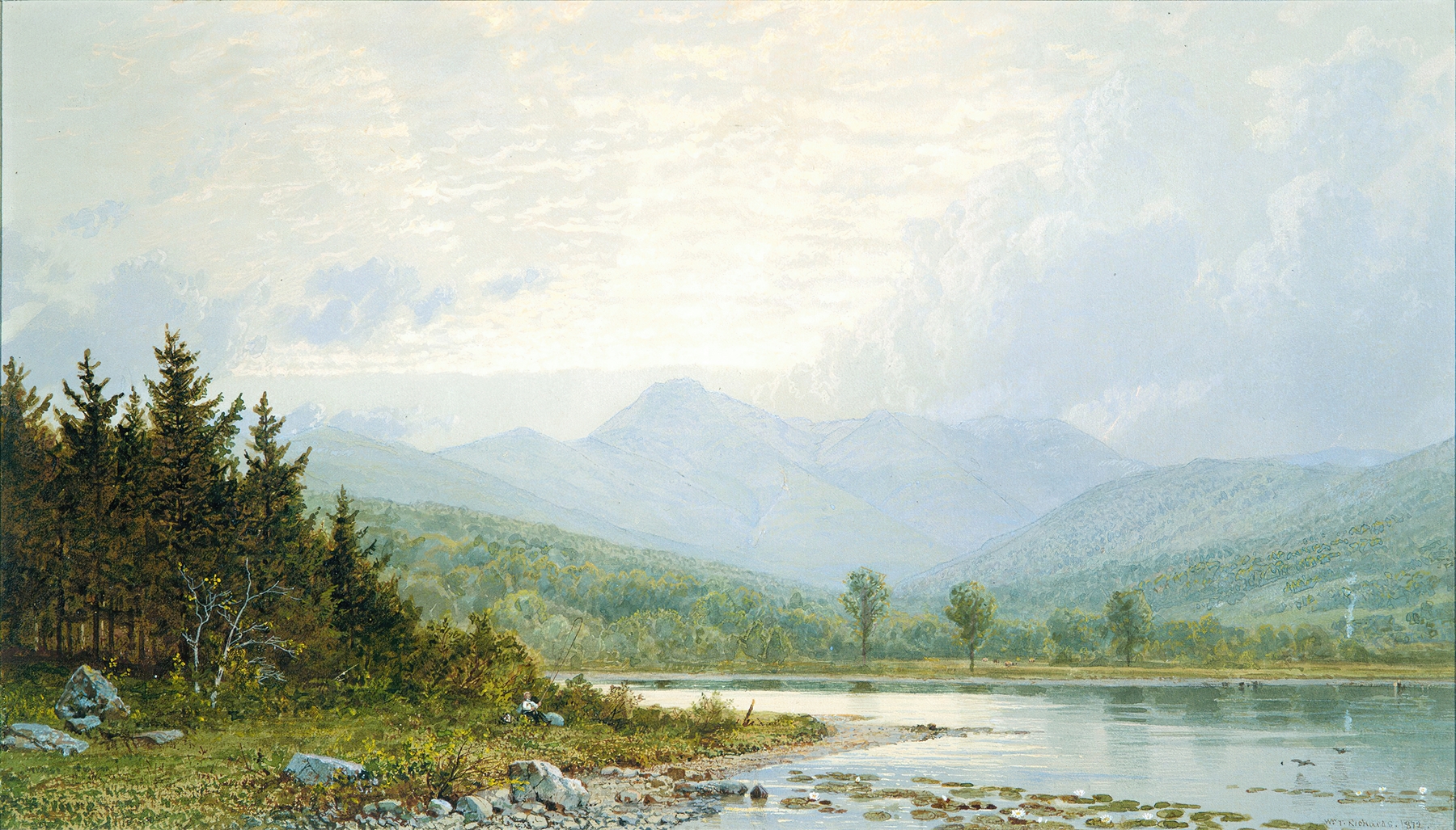 Sunset on Mount Chocorua, New Hampshire, by William Trost Richards, public domain