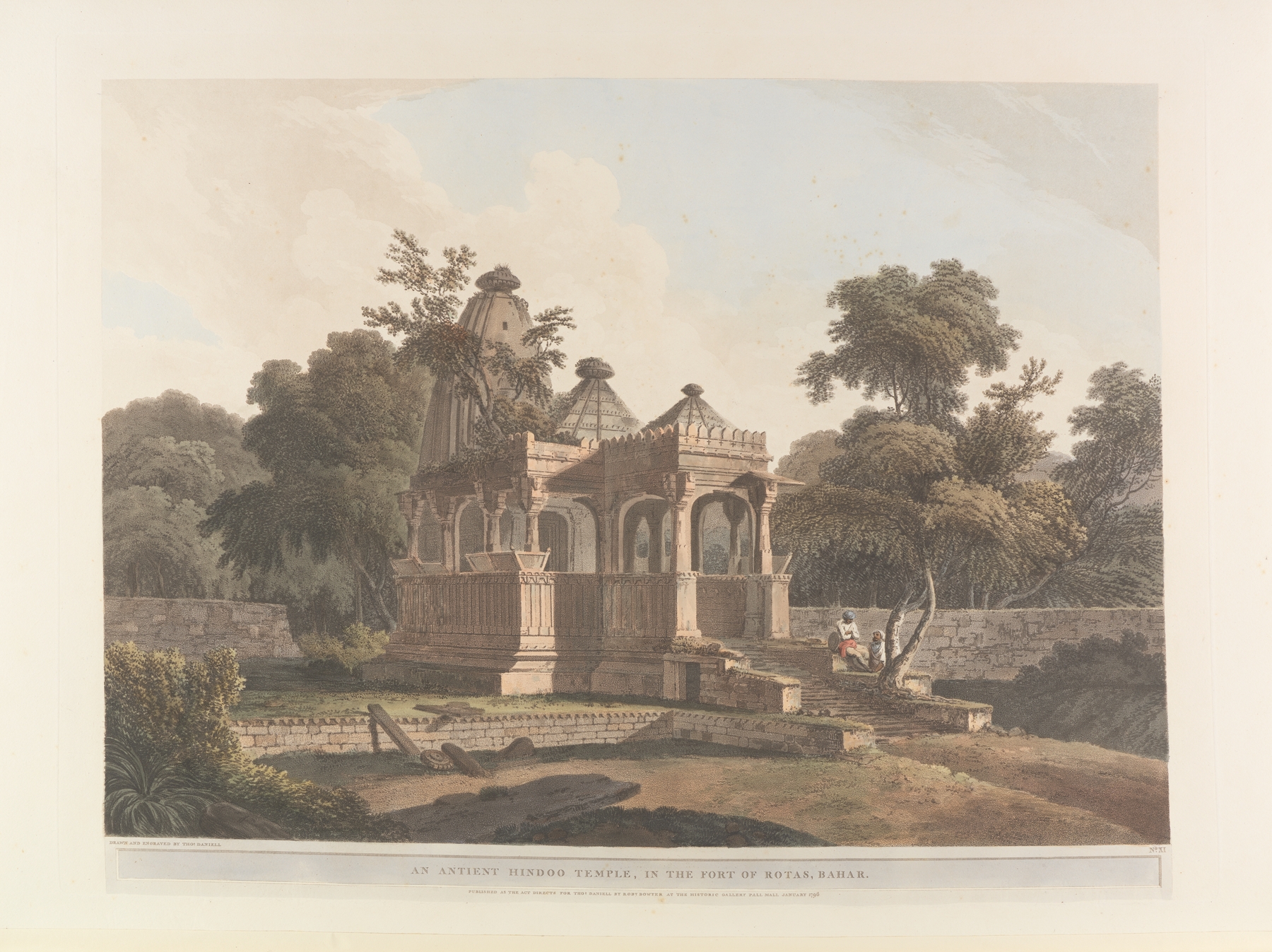 Oriental scenery Pl.11, by Thomas Daniell, public domain