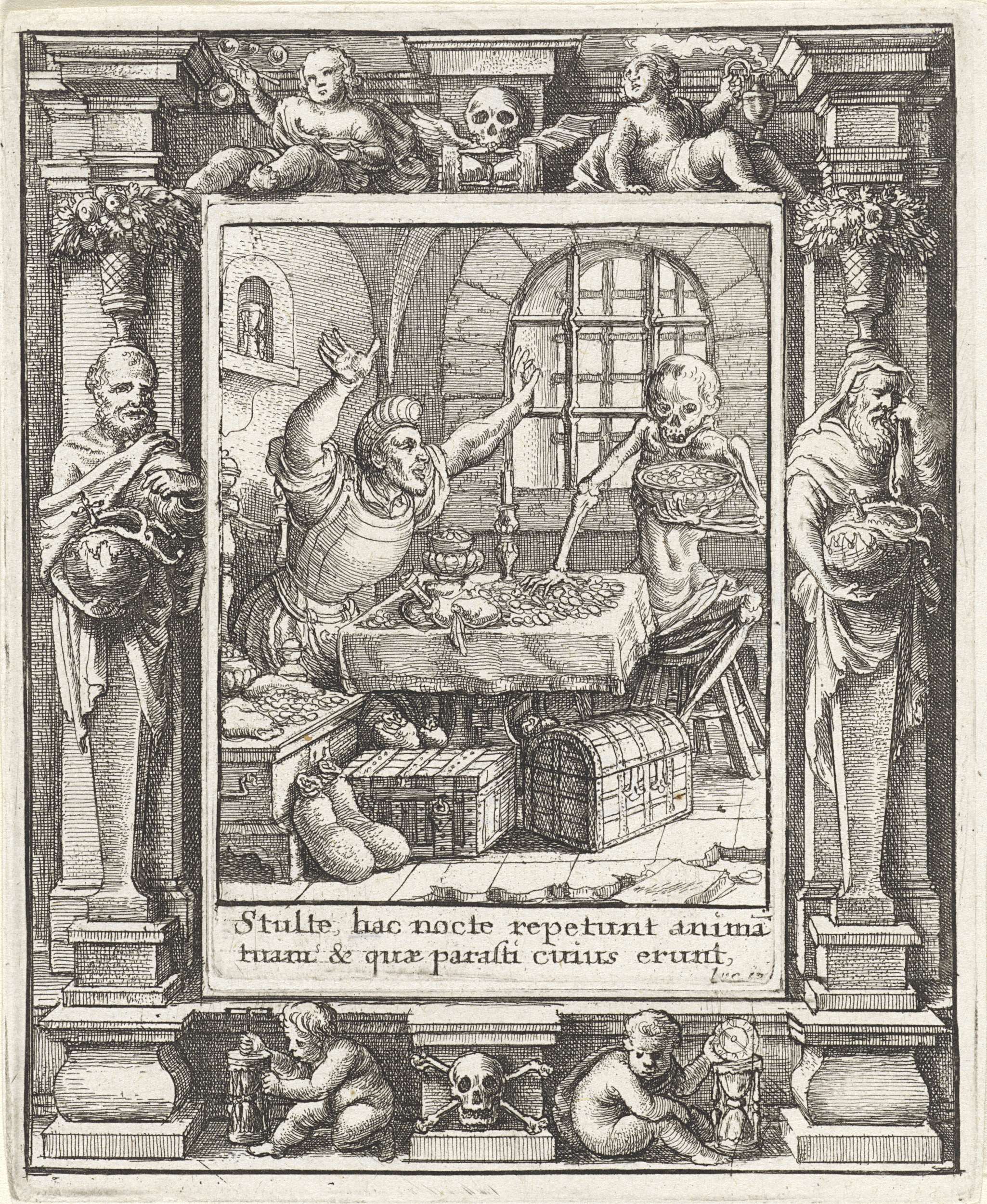 De rijke man en de Dood, by Wenceslaus Hollar, public domain
